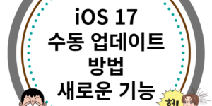 아이폰, 아이패드 IOS 17 수동업데이트, 기능